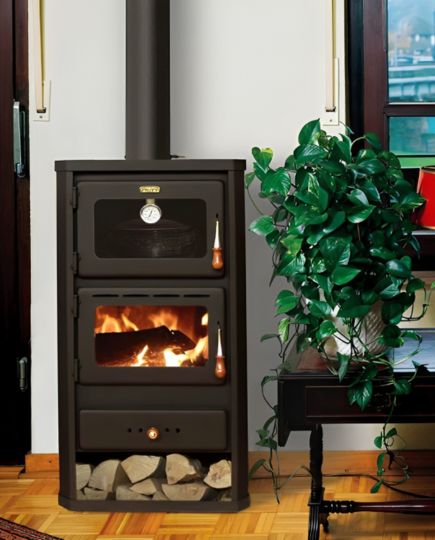 Wood Burning Stove with Oven without Water Jacket Prity